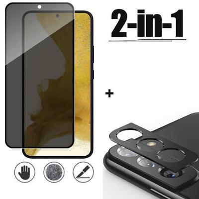 Privacy 9H Panzerfolie & Kamera-Schutz für Samsung Galaxy S23 Plus   Blickschutz