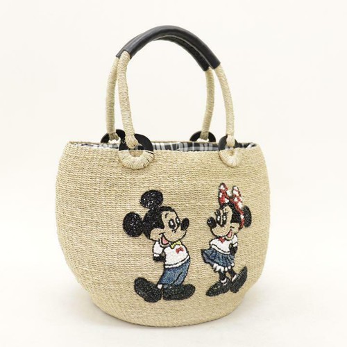 Beams Boy 40th Anniversary Limited Edition Disney Mickey Minnie Round Basket Bag Ebay