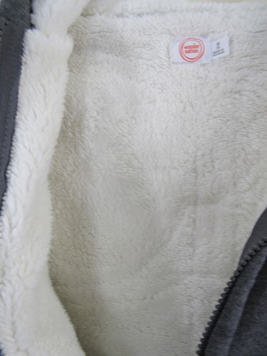 New Wonder Nation Lined Zip Hoodie Size M 8 Gray Pocket - Picture 5 of 8