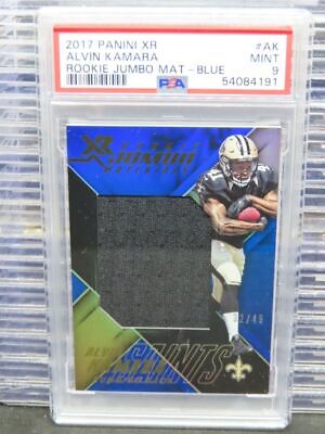 Alvin Kamara Panini XR Rookie Jumbo Materials #AK Blue