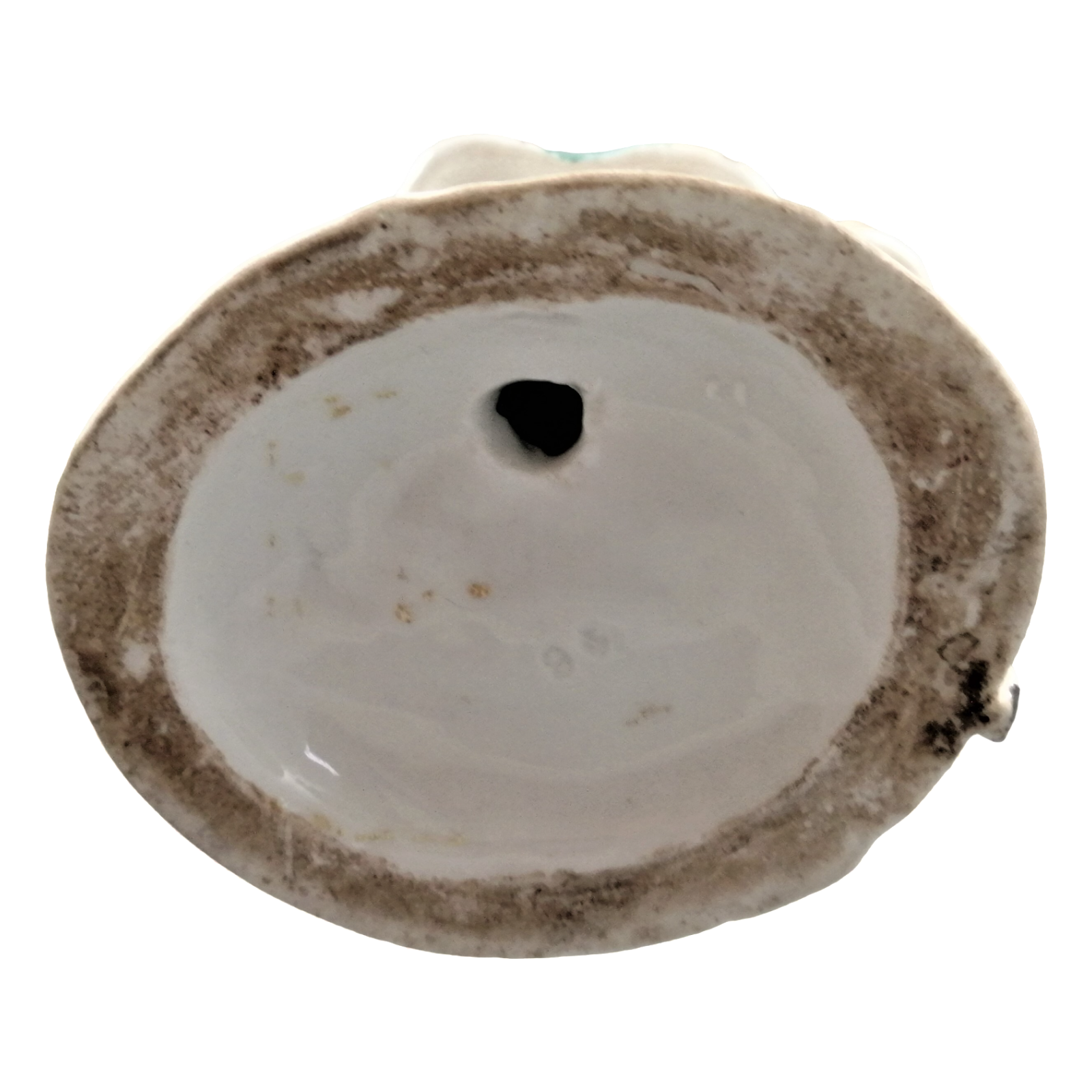 Antique porcelain figurine, Chelsea or Chelsea style, gold anchor mark