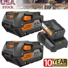 2-1PACK for Ridgid R840085 6.0Ah Lithium Battery/Charger Rigid 18V R840087 Tools