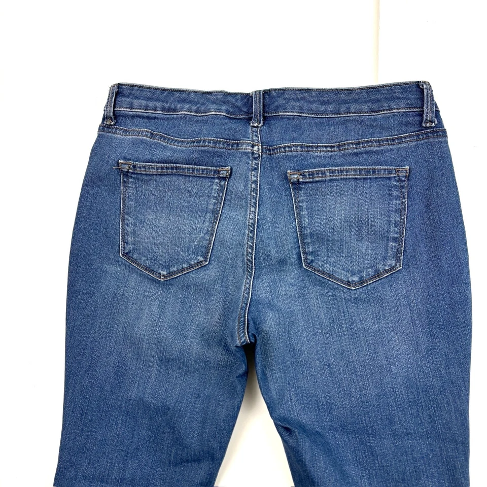 Jeans New Directions ajustados para mujer talla 10PS lavado medio azul denim Foto 4 de 4