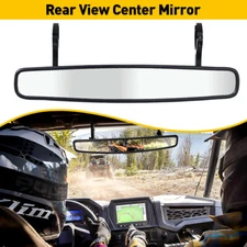 15" Wide Rear View Race Mirror Convex Mirror w/ 1.75" Clamp UTV for Polaris