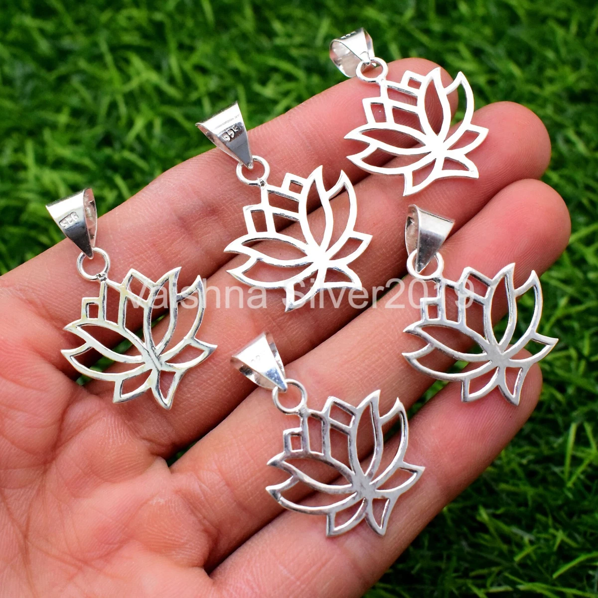 Wholesale 50 PCs. Lot 925 Sterling Silver Pendant Jewelry Silver Pendants GF37