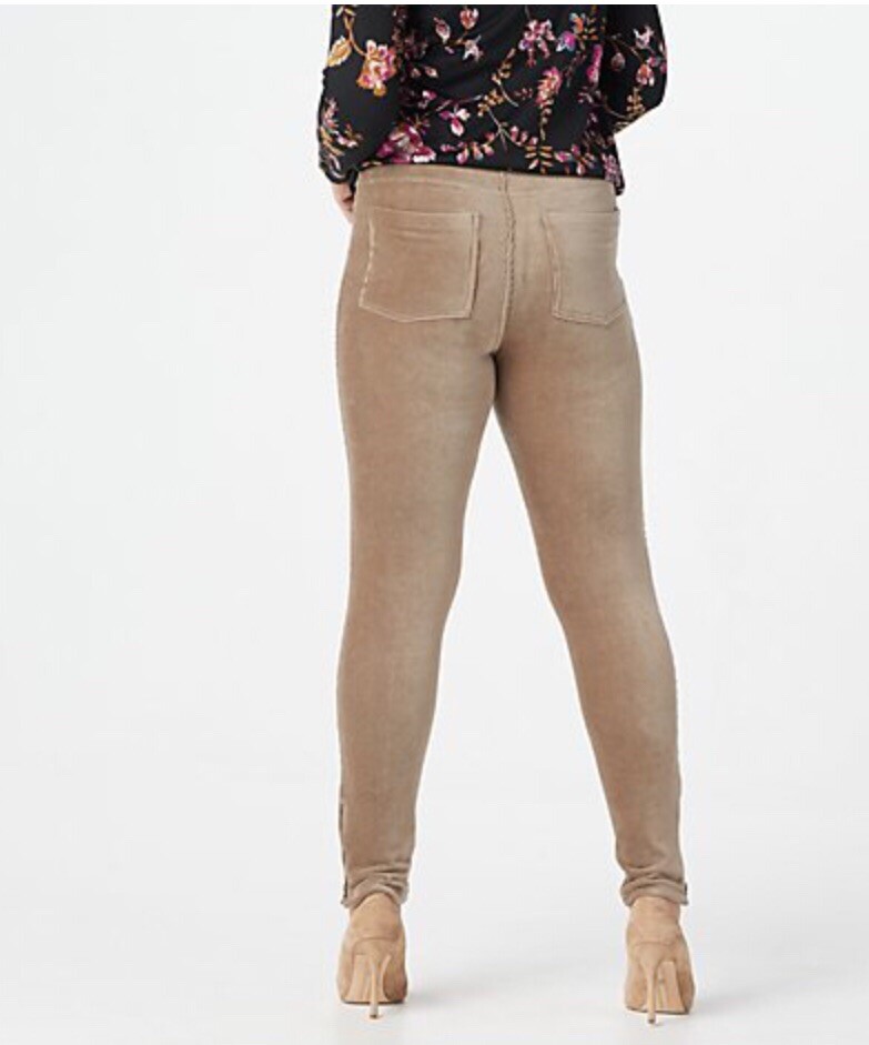 Pantalon Susan Graver Jambe Droite – Velours Côtelé Chocolat, Taille M, Neuf Sans étiquette