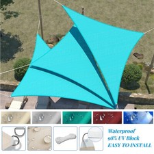 Waterproof Shade Sail Triangle Sun Canopy Shelter Cover Yard Outdoor Garden Pool