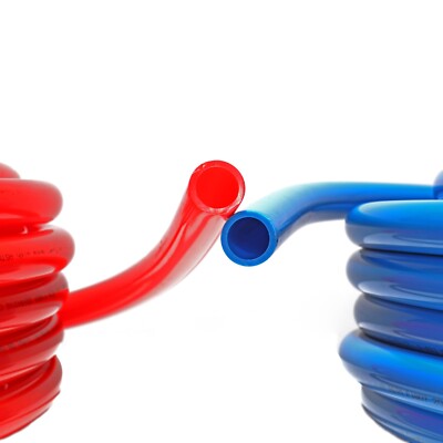 EFIELD 2 Rotoli 1/2" X100 Piedi (200 Piedi) PEX-B Tubo/tubo Rosso