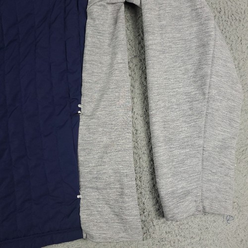 Johnnie O Jacket Mens Size XL Gray Blue Performance Quilted Full Zip Up Coat - Picture 4 of 11