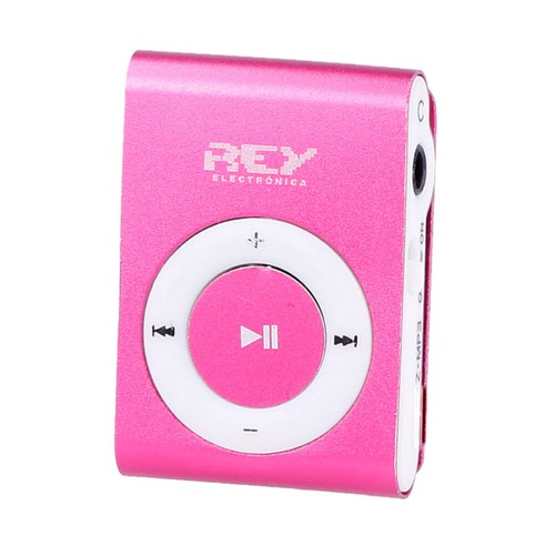 Reproductor MP3 CLIP Compatible con MicroSD de hasta 8 Gb. Color Rosa vr - Imagen 3 de 10