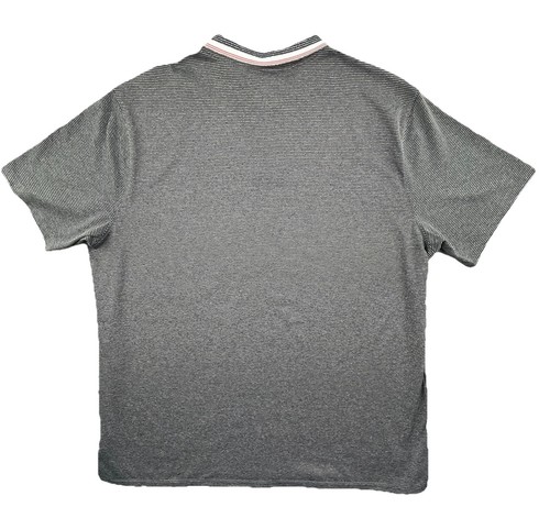 Nike Polo Shirt Mens XL Black Golf Dry Vapor Control Performance Dri Fit Striped - Picture 2 of 7
