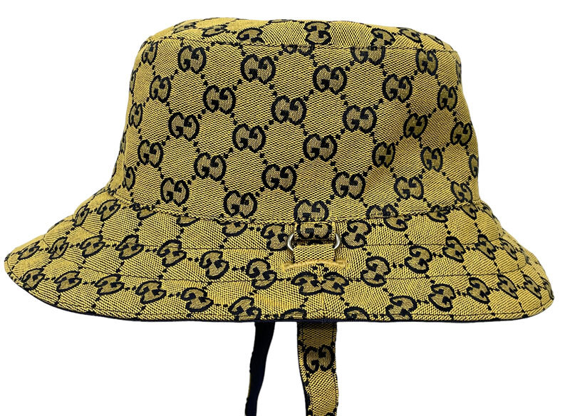 美品 GUCCI REVERSIBLE HAT リバーシブル ハット 正規品 Authentic Gucci Bucket Hat Reversible GG Canvas Women's