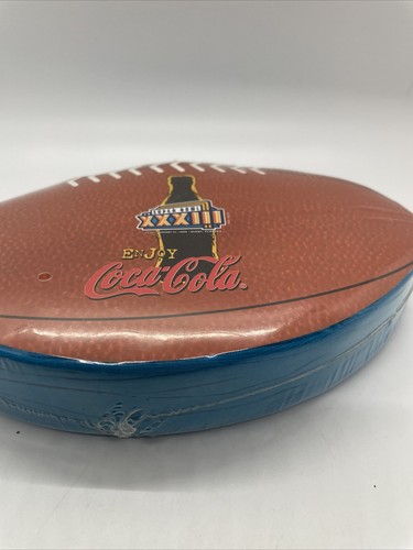 NEW NOS Vintage Mens L 1999 Super Bowl XXXIII Coca Cola Miami FL Blue T Shirt - Picture 3 of 10