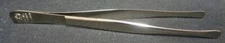Uni-Safe UA like 905 Round tip 4 5/8" Stamp collection Silver colored Tongs NEW!
