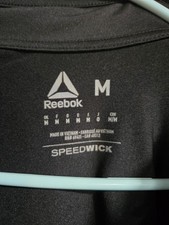 Reebok Speedwick Mens Black Long Sleeve Mock ...