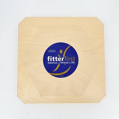Fitterfirst Professional Rocker Balance Board Adjustable Wood Fitness Trainer