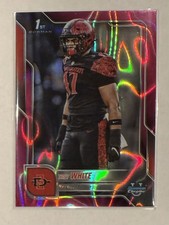 2025 Bowman University Chrome Football 1st Trey White #25 RC Pink Lava Refractor