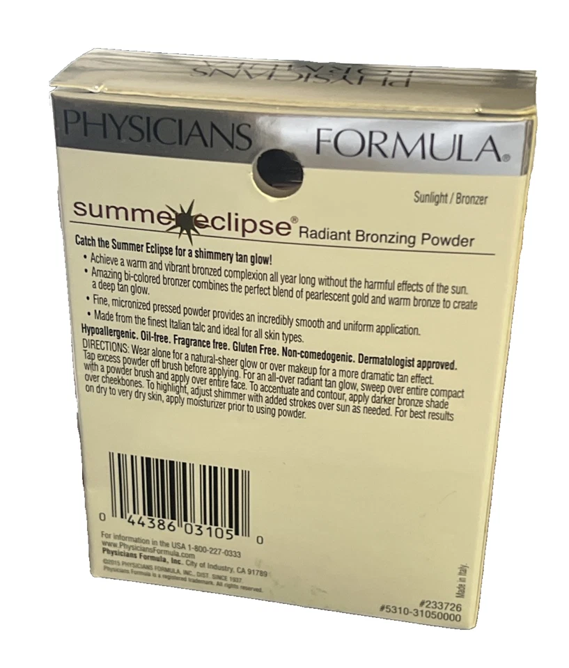 Physicians Formula Summer Eclipse Radiant Bronzing Powder Sunlight/Bronzer - Image 2 of 3