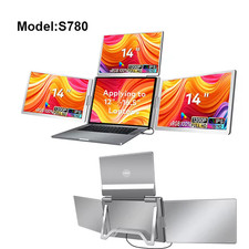 Triple Screen Laptop Monitor Extender S2 1080p FHD Portable Foldable Display