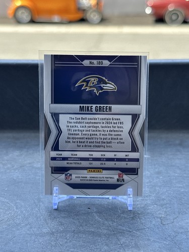2025 Panini Donruss Elite Mike Green /999 Baltimore Ravens No.189 Rookie RC - Bild 4 von 10