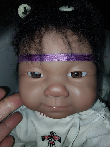 Ashton Drake Native American Reborn 22" Indian Baby Doll Lifelike NIB Scented - Picture 1 of 4