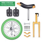 Yescom 16 In Wheel Outdoor Unicycle Adjustable Seat Exercise Bike, Yellow Green — photo 8