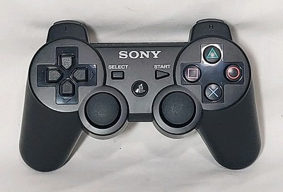 Sony Playstation 3 PS3 Genuine OEM Dualshock 3 PS3 Black Controller CECHZC2U 