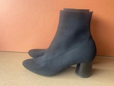 Zara Basic Collection Women's Fabric Stretch Sock Ankle Boots Shoes UK 6/39 -A36