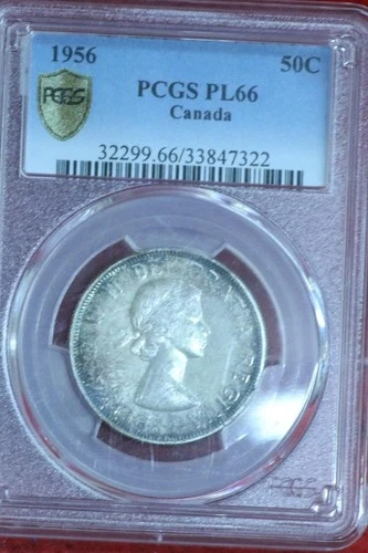 1956 Canada 50 Cents — photo from the most recent tracked eBay sale