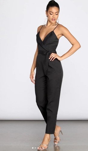 Windsor Black Jumpsuit (size: small, brand new with tags)