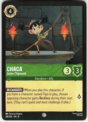 Chaca - Junior Chipmunk 88/204 Reign of Jafar Disney Lorcana