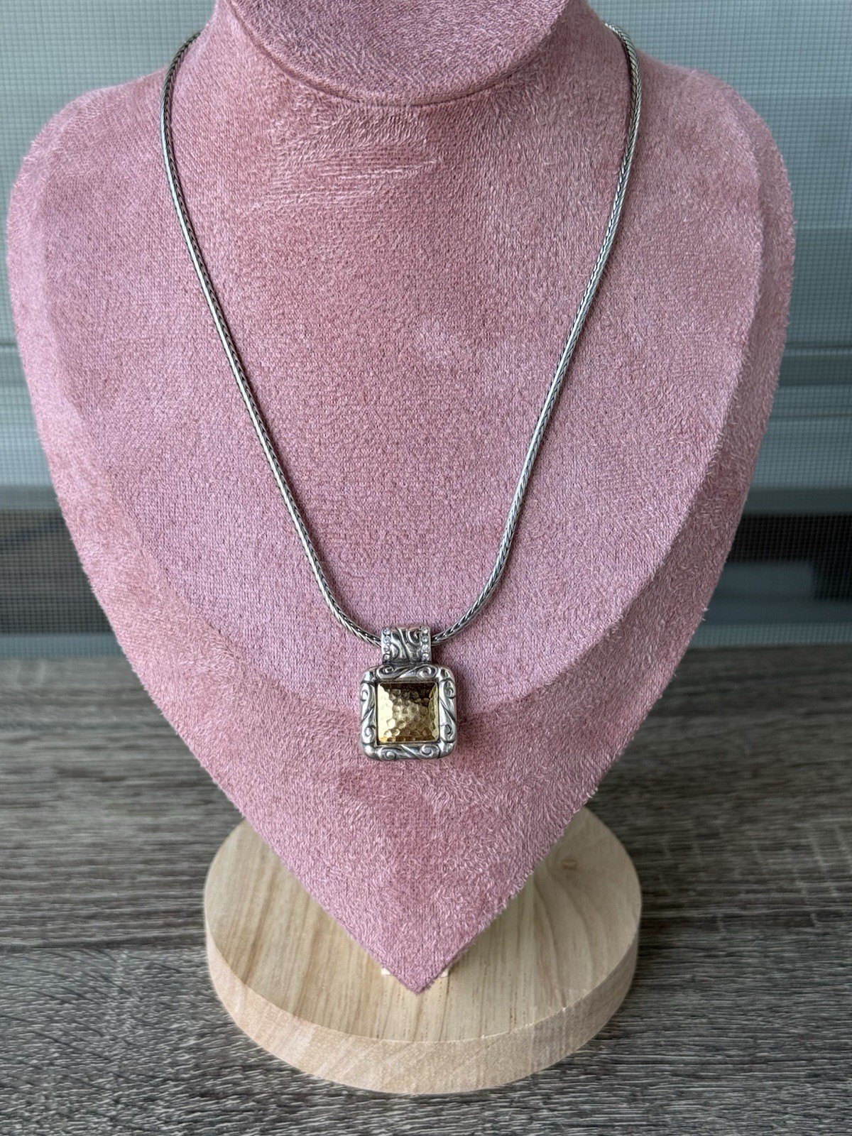 Brighton Regina Silver Gold Pendant Necklace