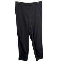 Boden Black Cotton Blend Elastic Waist Cropped Pants Women's US 10R