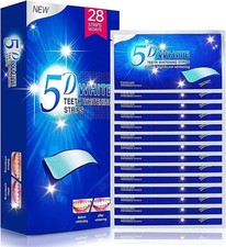 28PCS 5D Teeth Whitening Strips Tooth Rapid Bleaching White Strips Teeth White