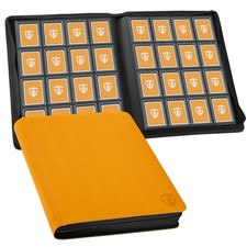 16 Pocket Toploader Binder,Holds 640 3 x4 Toploader Hard Cases,Sleeves Card