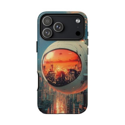Phone Ink - Lifetime Warranty Custom Case - Retro Robot Ball Futurism