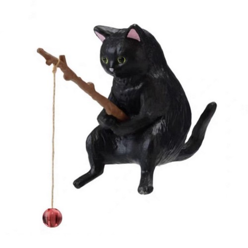 7 PIEZAS Estatuilla de Pesca Gatos Escultura Sentado Pesca Pequeños Lindos Gatos5697 - Imagen 8 de 10