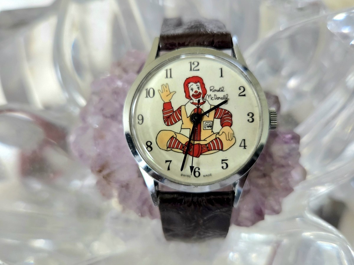 Vintage Ronald McDonald 1970s Swiss Mechanical Wind watch | eBay