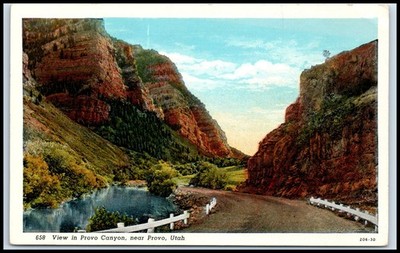 Postcard 658View in Provo Canyon, near Provo, Utah206-30   B98