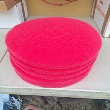 5 x red 16" Floor Polish Rotary Scrub Pads Machine Buffing polishing Cleaning 