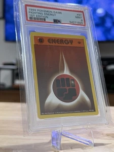 Pokémon TCG Fighting Energy 097/102 Base Set Shadowless 1st Ed PSA 9 EN 1999