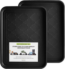 Boot Tray 2 Packs All Seasons Multi-Purpose, Waterproof Boot Trays for Entryway