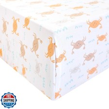 Copper Pearl Premium Knit Crib Sheets: Breathable and Soft, Fitted for Standa