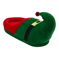 North Pole Big Kid's Elf Christmas Slippers Red Green  NWT Size S/M 2.5-3 Youth