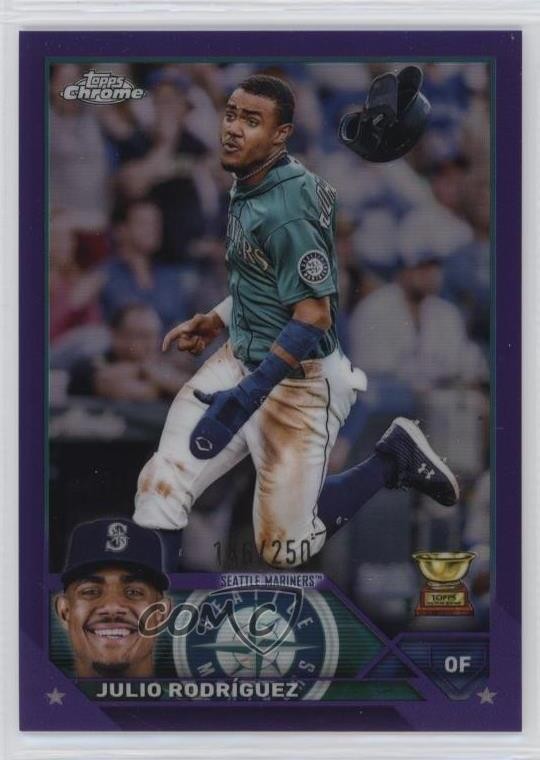 2023 Topps Chrome Purple Refractor 146/250 Julio Rodriguez Rodríguez #200 nd3