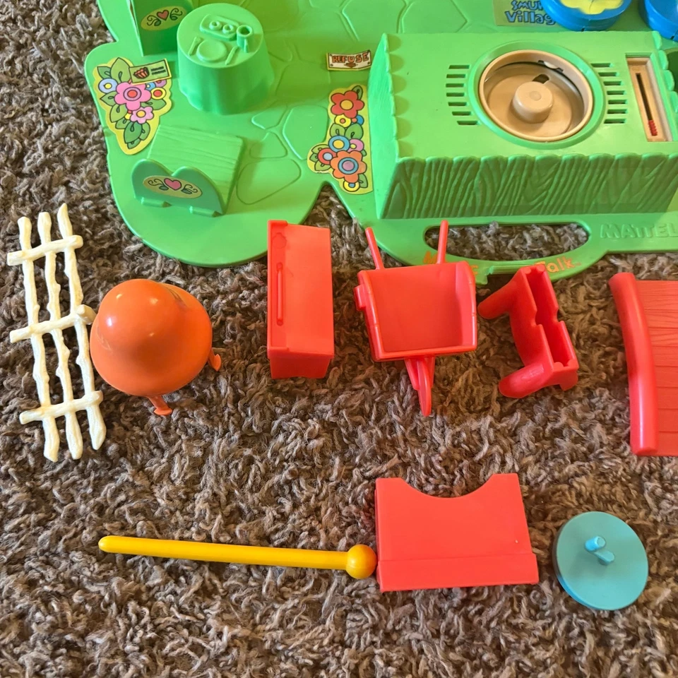 Juego escolar Mattel Preescolar Magic Talk Pitufo Village 1982 vintage Foto 4 de 4