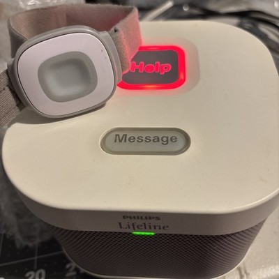 Philips Lifeline Speaker 7200C Auto Alert Button System With Power Cord