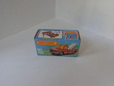 Matchbox Superfast MB61 1978 Wreck Truck. NUR KARTON, sehr knackiger Zustand.