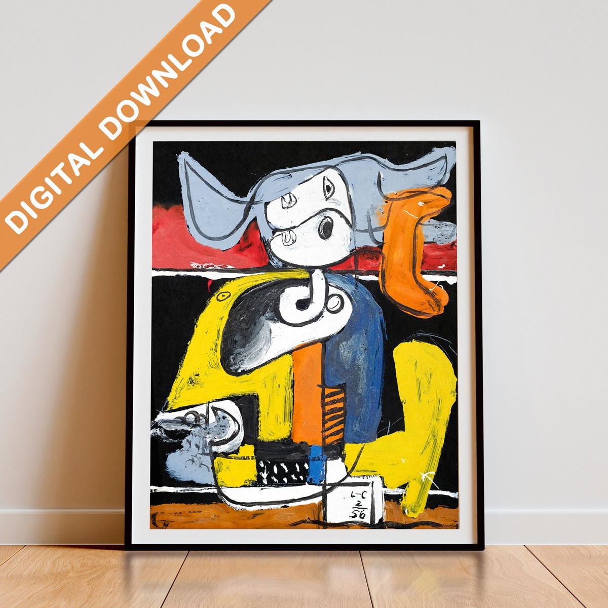 Le Corbusier Vintage Poster – Modernist Art | Printable Digital