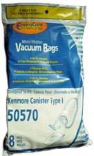 Kenmore Canister Style 50570 Vacuum Cleaner Bags, EnviroCare Replacement Brand,